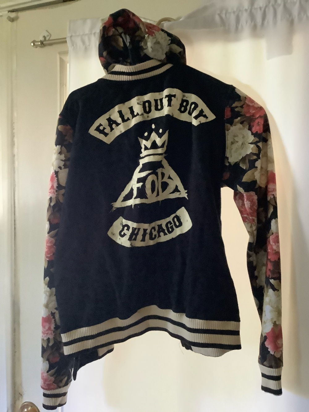 Fall Out Boy Floral Varsity Jacket